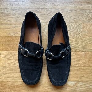 Black Suede Women’s Loafers
